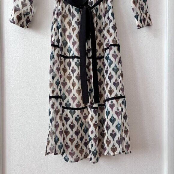 Ted Baker Colour By Number Ria Heart Print Shirt Dress - Picture 6 of 8